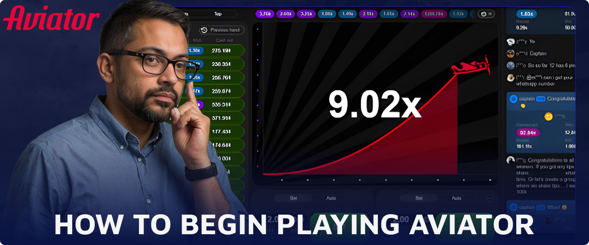 Instructions on starting to play Aviator on Pin-Up for players from India