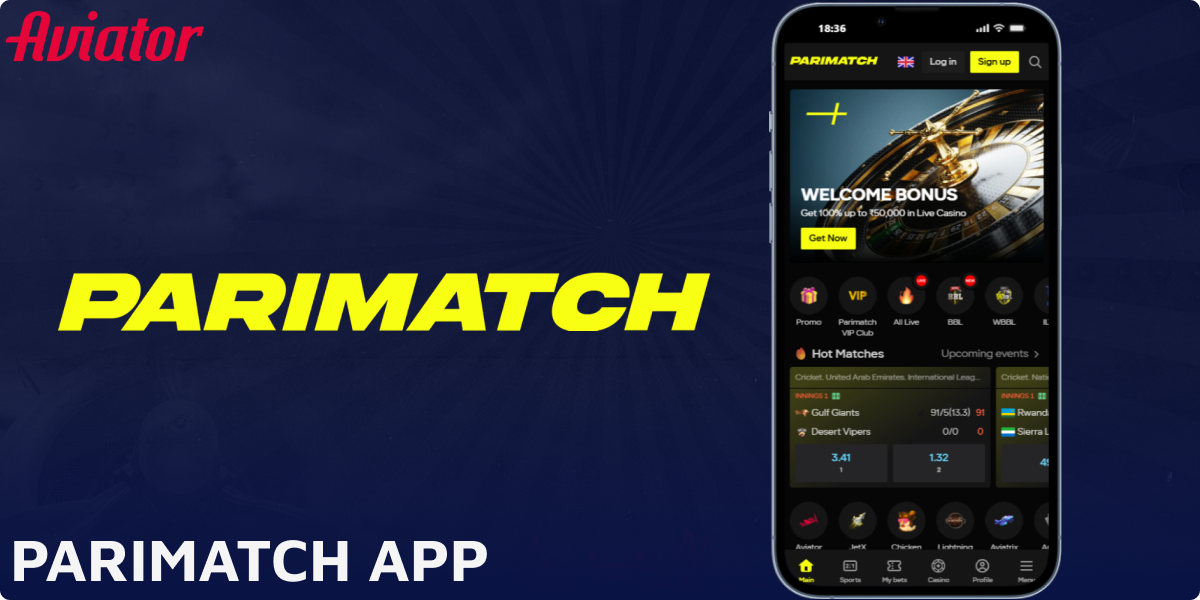 Parimatch Aviator app available in India